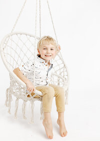 Image of sleeping baby at a studio newborn photography session by Hobart Newborn Photographer Lauren Vanier