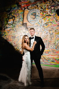 Modern Bride and Groom Pittsburgh Wedding