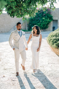 Bride and Groom affection at Luxury Wedding Planned by Maila Enea in London & Sicily