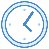 Blue Clock Icon