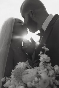 An intimate moment during a greenville sc elopement.