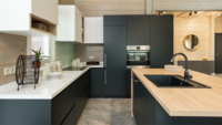 Interior finishes with custom lighting in Boise build