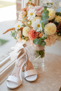 Brides blush pink perfume bottle