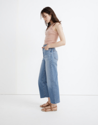 woman modeling jeans