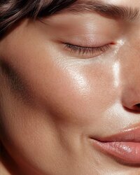 Close-up of a woman’s face used in beauty PR visuals by SA Communications PR agency
