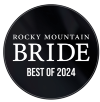 Rocky Mountain Bride Best of 2024 award badge.