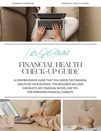 A comprehensive downloadable guide that helps Business Owners like you, assess the Financial Health of your company. This resource includes checklists, key Financial Ratios, and tips for improving Financial Stability.