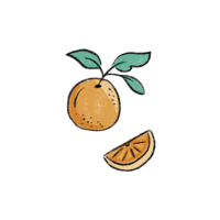 icon of an orange