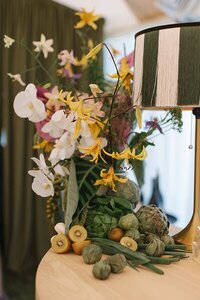 Indoor Colorado wedding reception with bespoke design