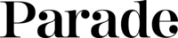 The logo of Parade Magazine with a feature from Aine Rock.