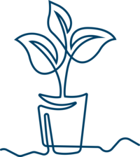 Rooted & Rising brand icon from HR Mami Career Coaching, symbolizing growth, empowerment, and connection for women seeking online career coaching with a bilingual professional.