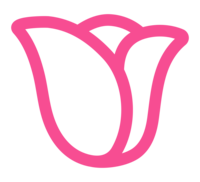 The Tallest Tulip tulip icon pink outline