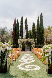 Ceremony Location at Estancia Hotel and Spa San Diego Wedding Venue