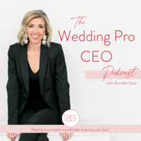 brandee gaar with wedding pro ceo podcast logo