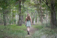 girl-forest-green-dress-senior