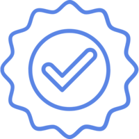 Image of an award with a check mark, representing Erud AI's belief in data quality as an ethical responsibility