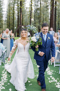 Bride and groom portraits at Golden Gate Club San Francisco