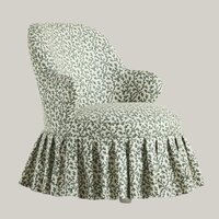 Floral Skirted Chair