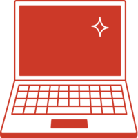 Modern laptop icon representing digital strategy, branding, and web design at Ruby Works Co.™ and Weird Magic—symbolizing creative workspaces and strategic tools for entrepreneurs.