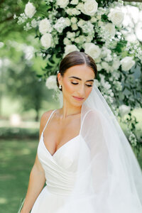 Bride on a summer wedding day