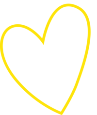 Yellow heart icon used in Sophie K Hunter brand photography as a symbol of creativity, warmth, and brand identity
