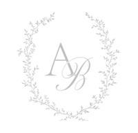 AB initial logo for Amber Borrell