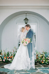 Bride and Groom Portrait at Kirkland Manor