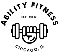 Ability Fitness logo in black by Isla Luna Studio