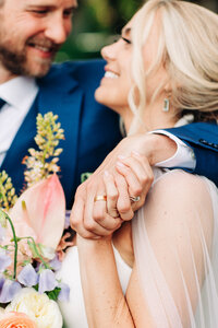 A mockup of a magazine write up of the Boise wedding expo The Crush Collective. 