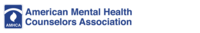 Logo with text "American Mental Health Counselors Association"