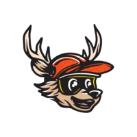 Buck the cartoon squirrels smiling face