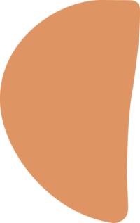 orange semi circle