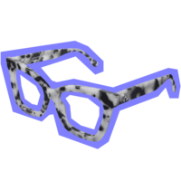 Speckled eye glasses icon