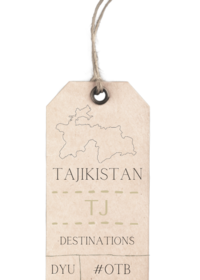 Tajikistan Luggage Tag
