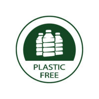 Plastic Free logo for Feile Nasc