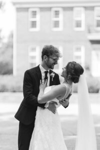 Couple Touching Noses Smiling
