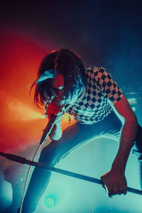 Josh Raven of The Faim, on stage at The Garage in London