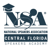  national speaker Academy, Central, Florida division logo in blue