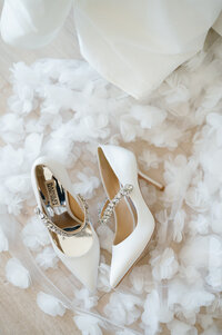 Editorial-style wedding photo with natural light