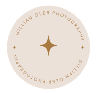 Gillian Oler Photography circle  submark satin linen