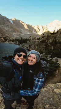 krista and david hike rocky mountain national park 
