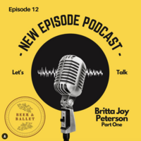 microphone on a info flyer about a new podcast of the beer and ballet podcast