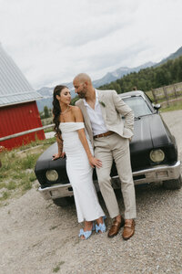 couple at their bc wedding