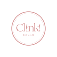 Clink! Logo in pink