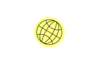 Image of the world in yellow.