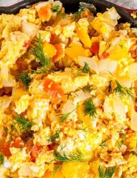 Jalapeno Tomato Breakfast scramble recipe from 7-day healthy eating plan - Eat Your Nutrition