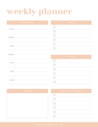Weekly Planner 7 - Ultimate Canva Planner Toolkit - Jessica Compton Creative Design