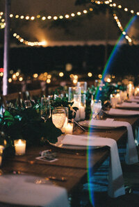Film Photography of reception details at a wedding in the Fairchild Botanical Gardens in Coral Gables, Miami, Florida. Photo by Maggie Alvarez Photography