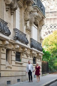 Engagement photoshoot in Paris for Alicia & Josh Oct 17-7