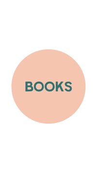 Highlight cover for Instagram that says Books